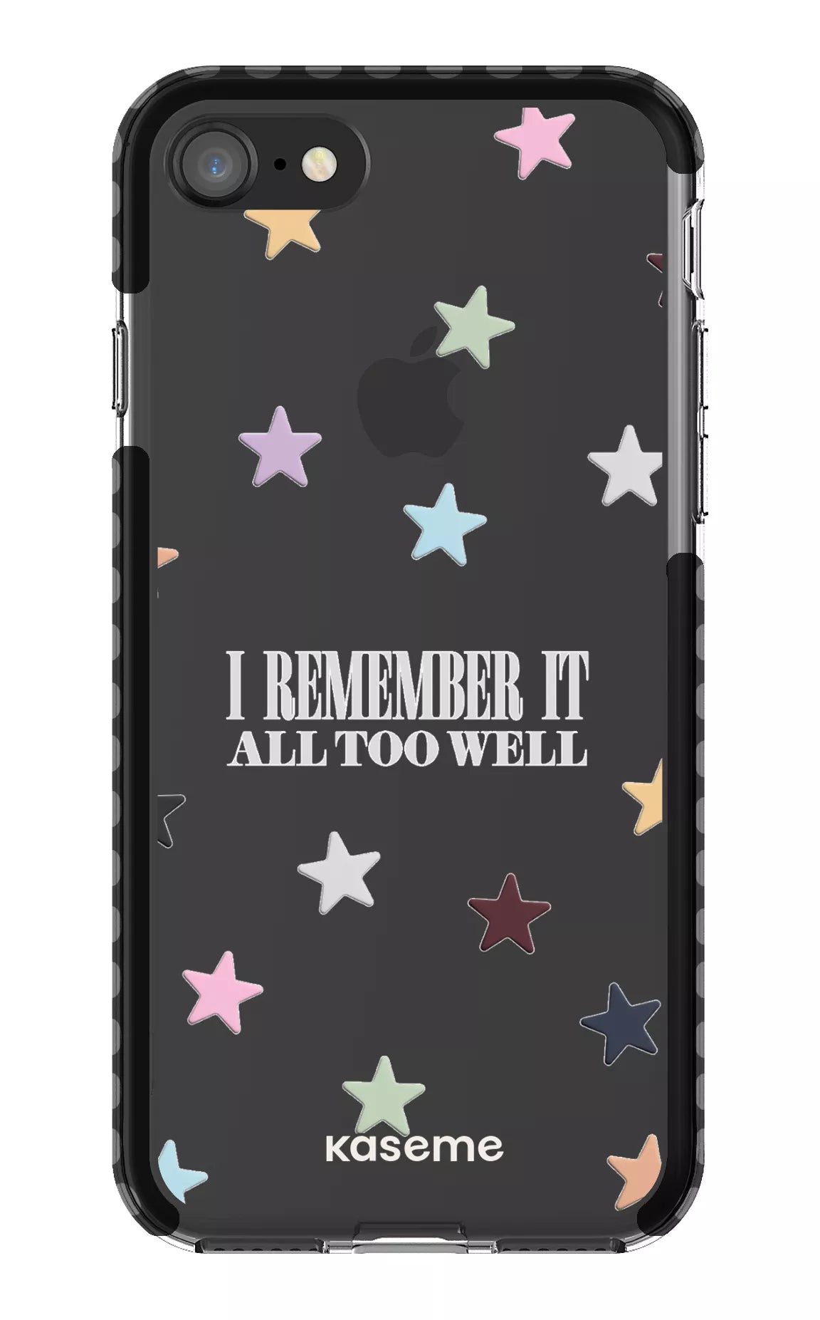 iPhone 8 Clear Case - Black It Was Rare Clear Case -