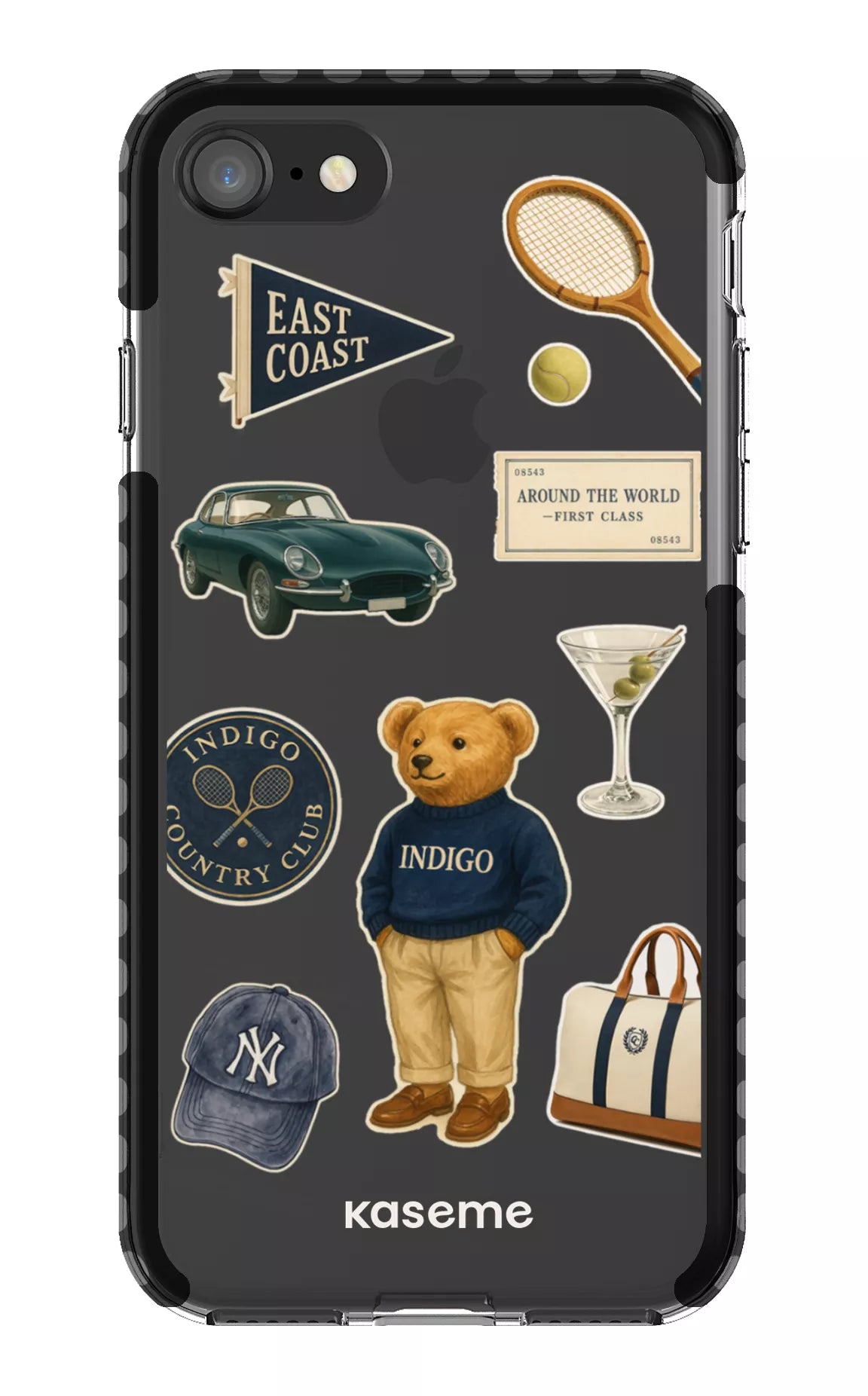 iPhone 8 Clear Case - Black Kingsley Clear Case -