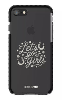iPhone 8 Clear Case - Black Lucky Clear Case -