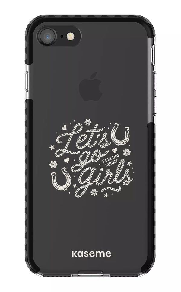 iPhone 8 Clear Case - Black Lucky Clear Case -