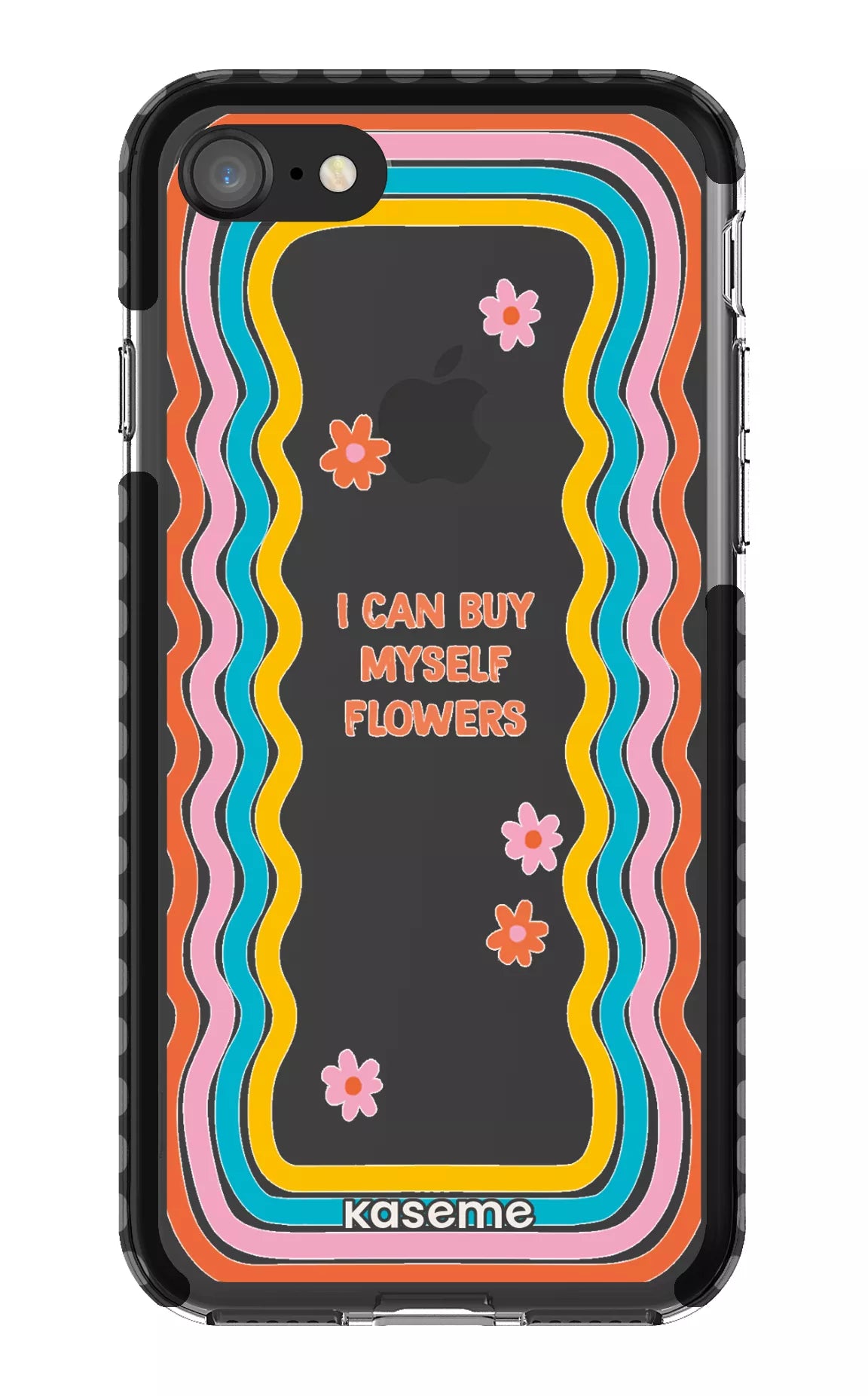 iPhone 8 Clear Case - Black She Can Clear Case -