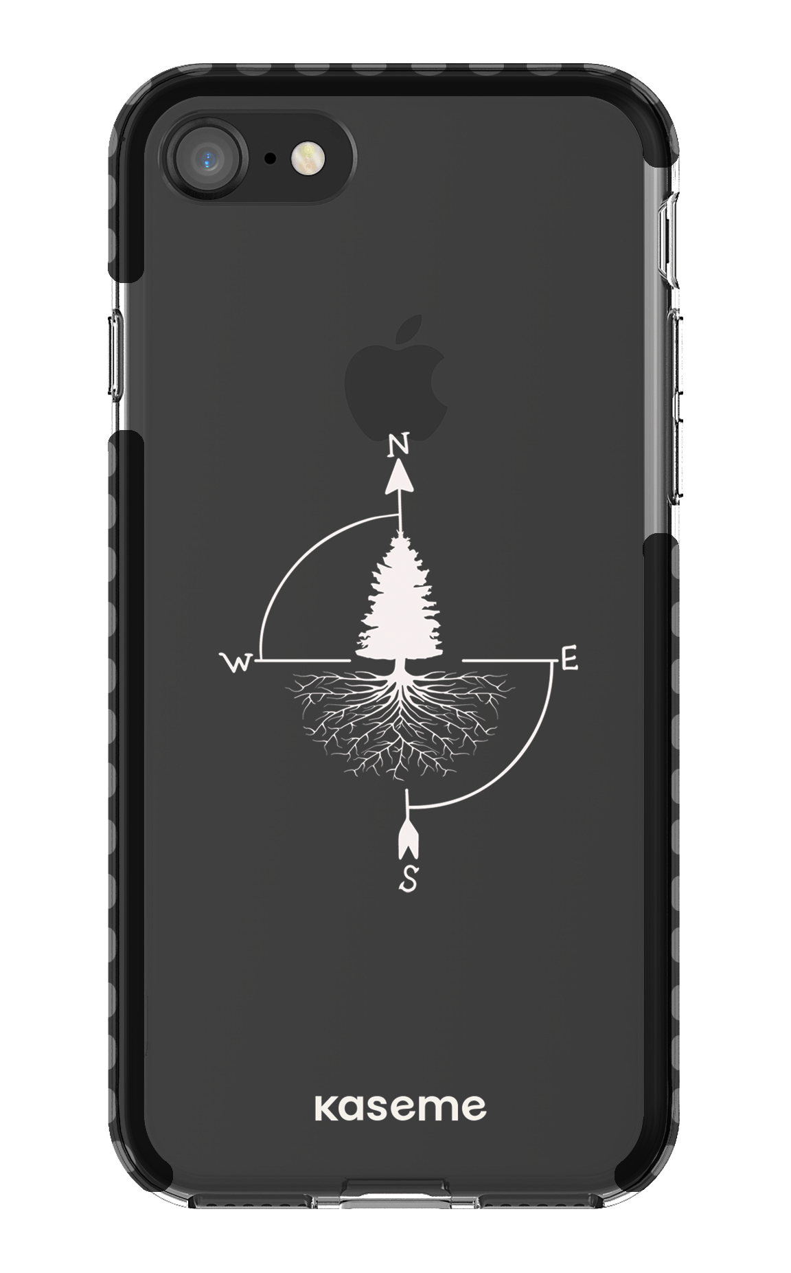 iPhone 8 Clear Case - Black Skyline Clear Case -