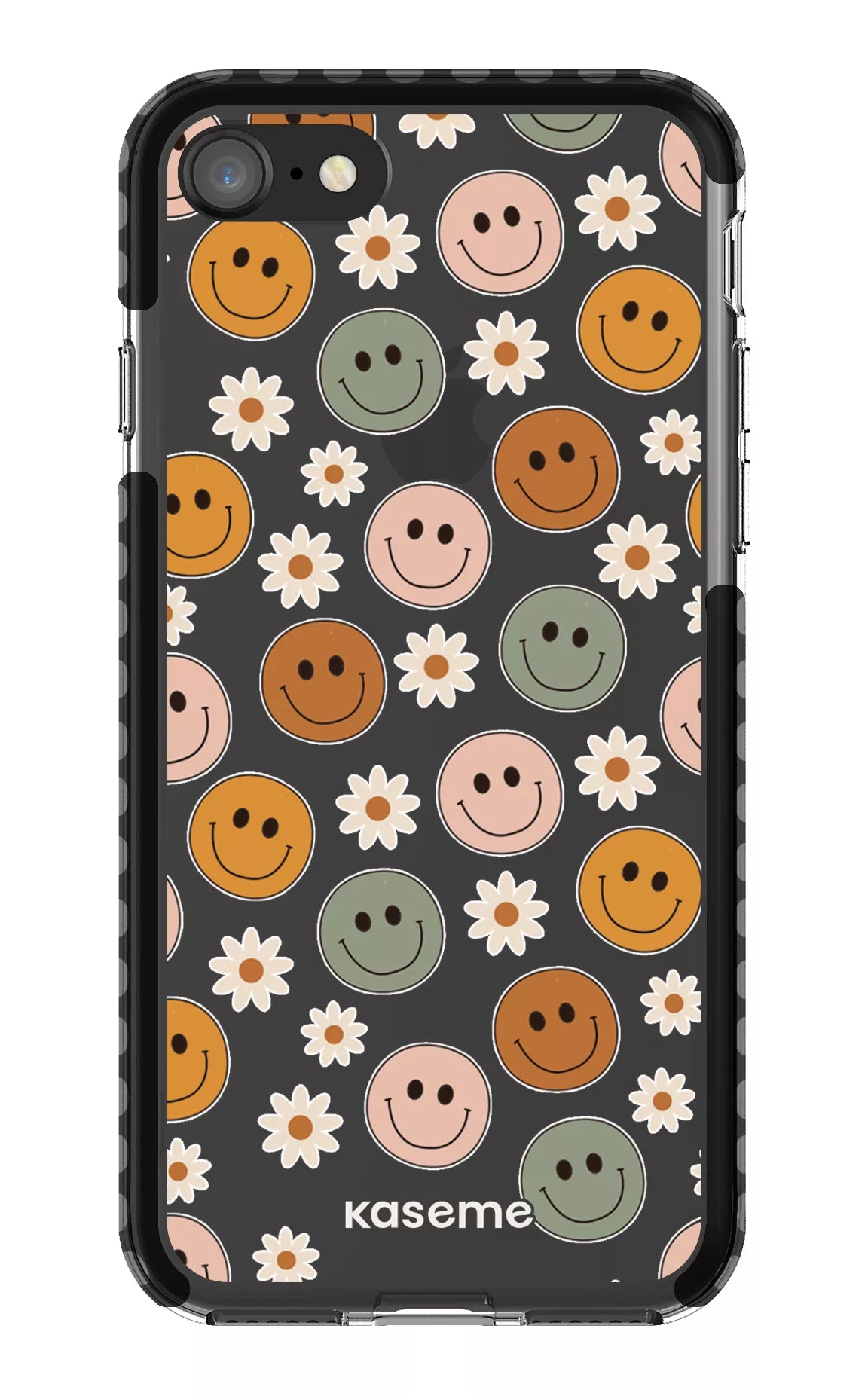 iPhone 8 Clear Case - Black Smirk Clear Case -