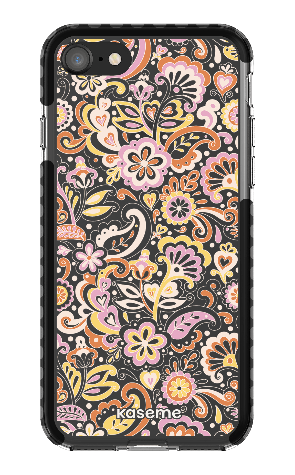 iPhone 8 Clear Case - Black Sunbathe Clear Case -