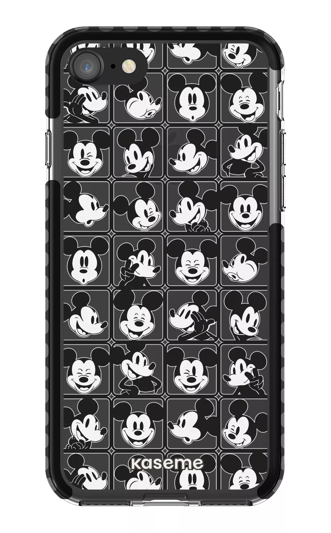 iPhone 8 Clear Case - Black Whimsy Clear Case -