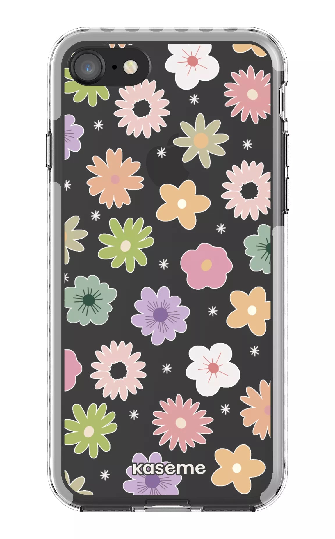 iPhone 8 Clear Case - White Adore small Clear Case -