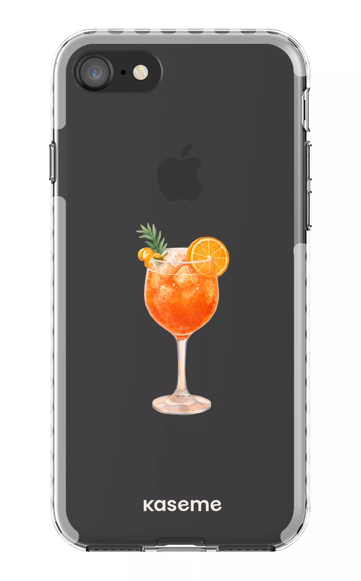 iPhone 8 Clear Case - White Aperol Sunset Clear Case -