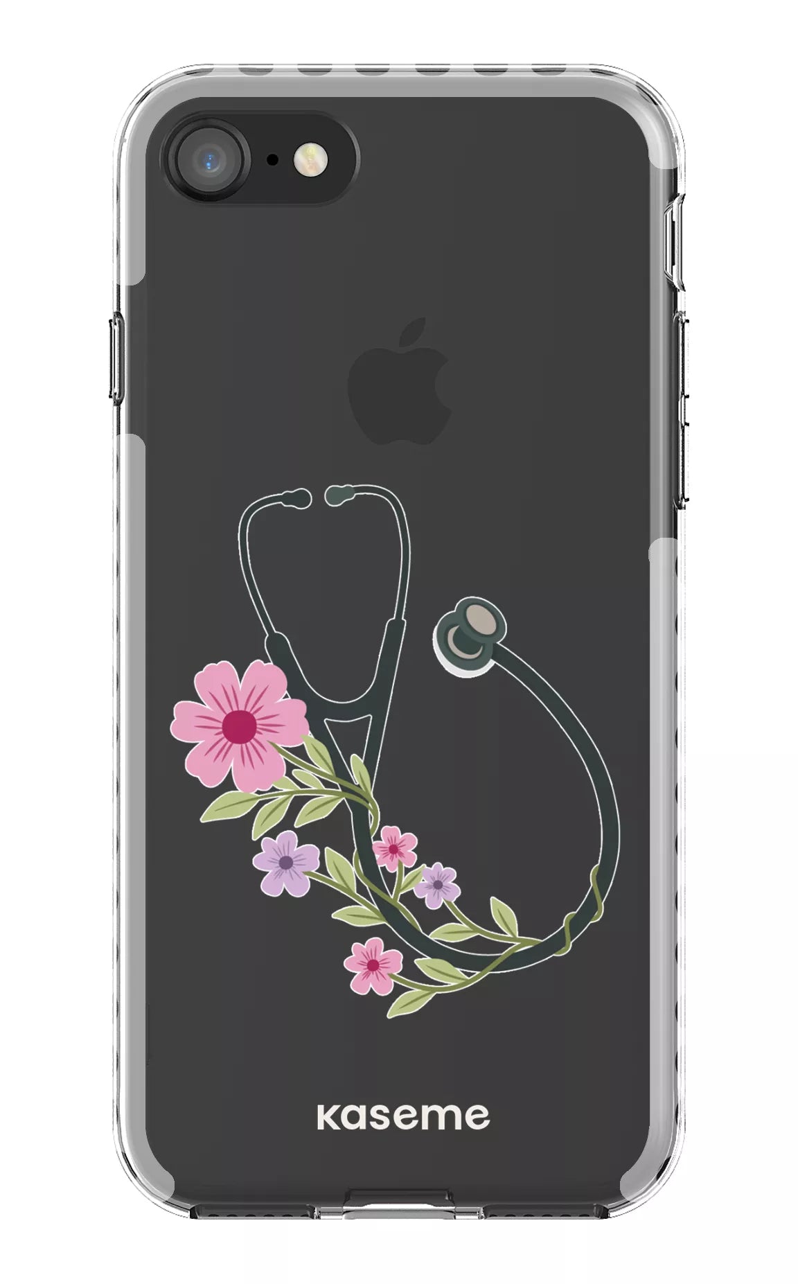 iPhone 8 Clear Case - White Blossom Beat Clear Case -