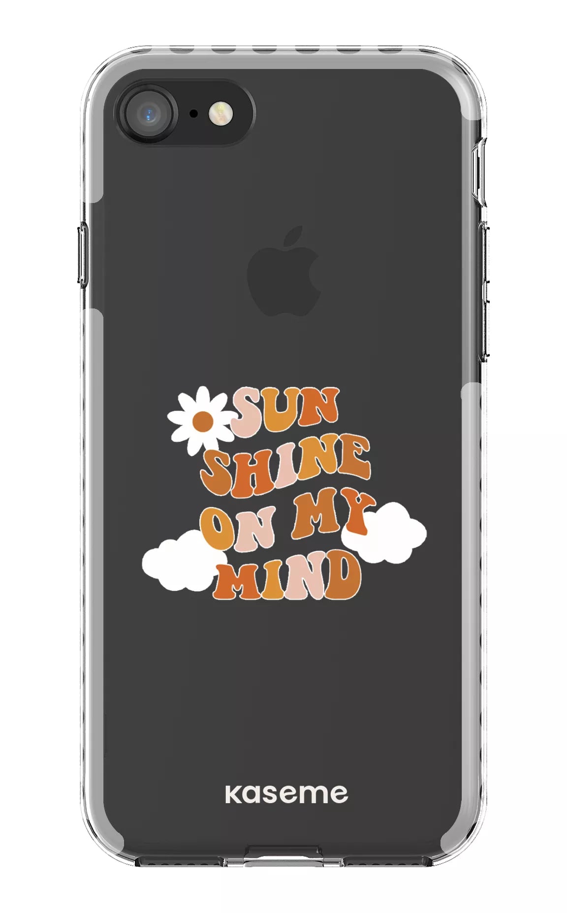 iPhone 8 Clear Case - White Cheerful Clear Case -