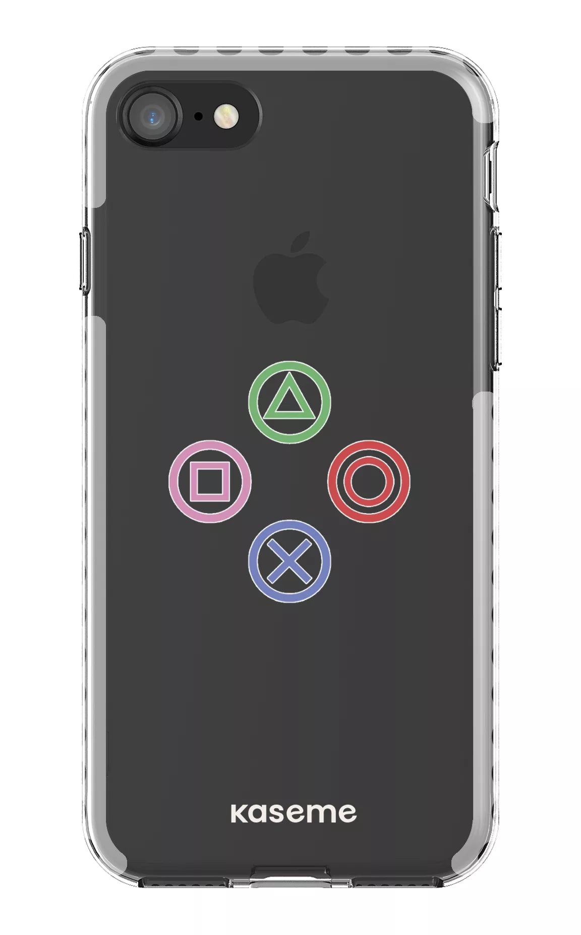 iPhone 8 Clear Case - White Console Clear Case -