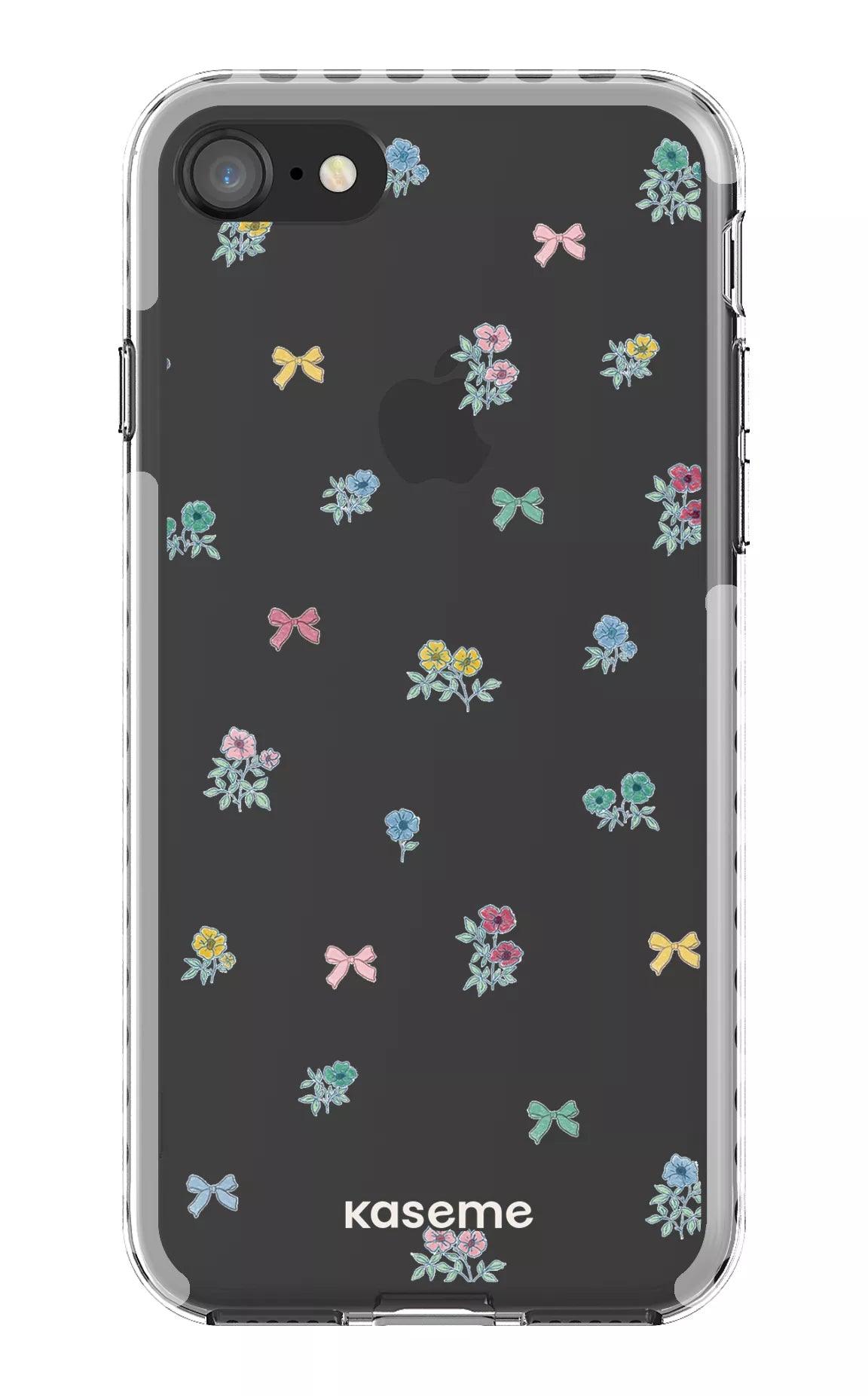 iPhone 8 Clear Case - White Graceful Clear Case -