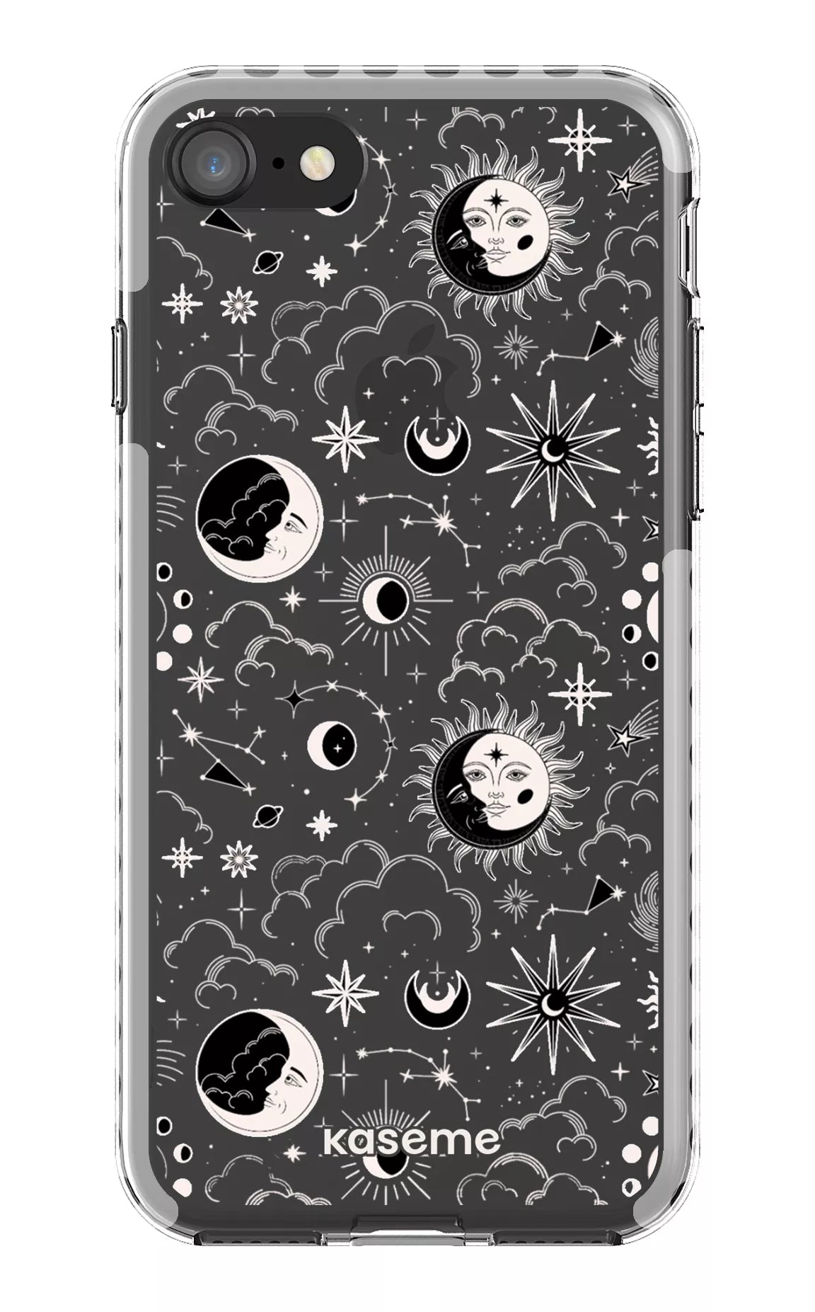 iPhone 8 Clear Case - White Milky Way White Clear Case -