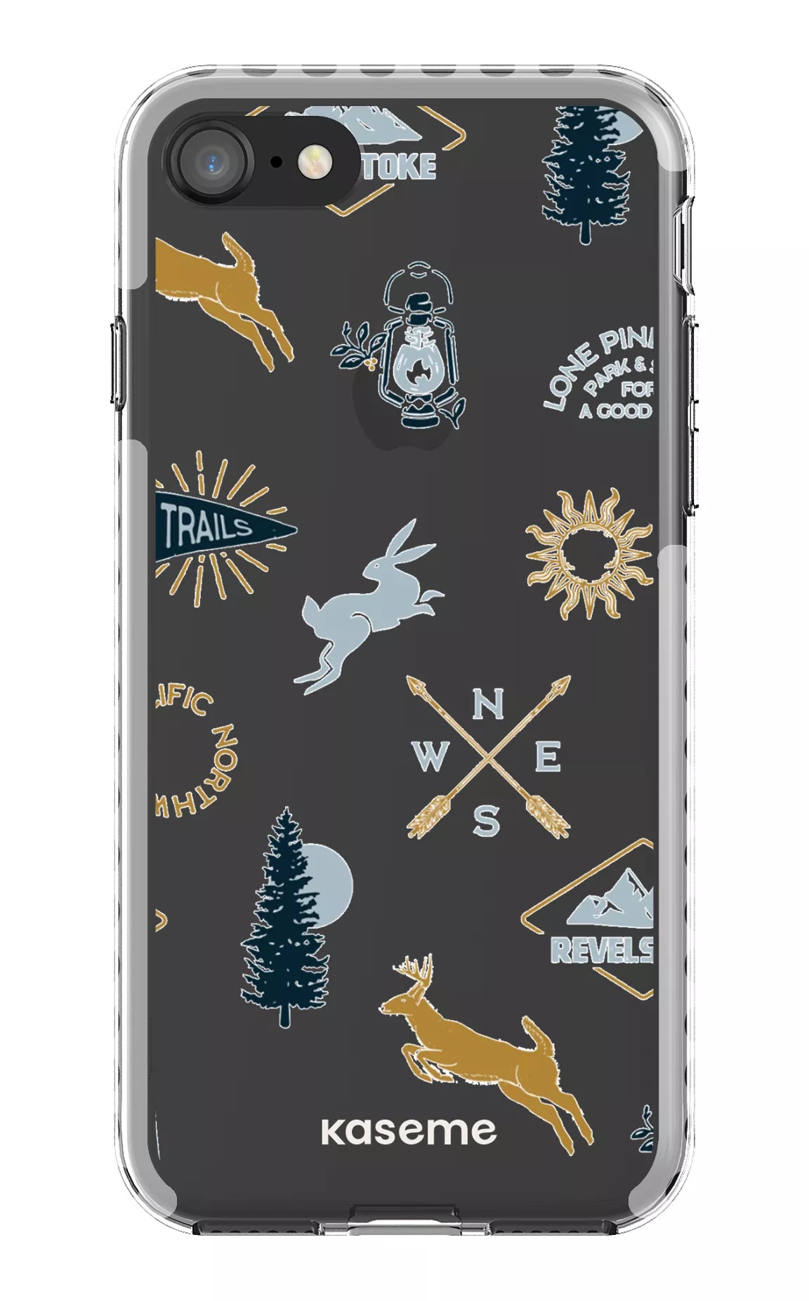 iPhone 8 Clear Case - White Revelstoke white Clear Case -