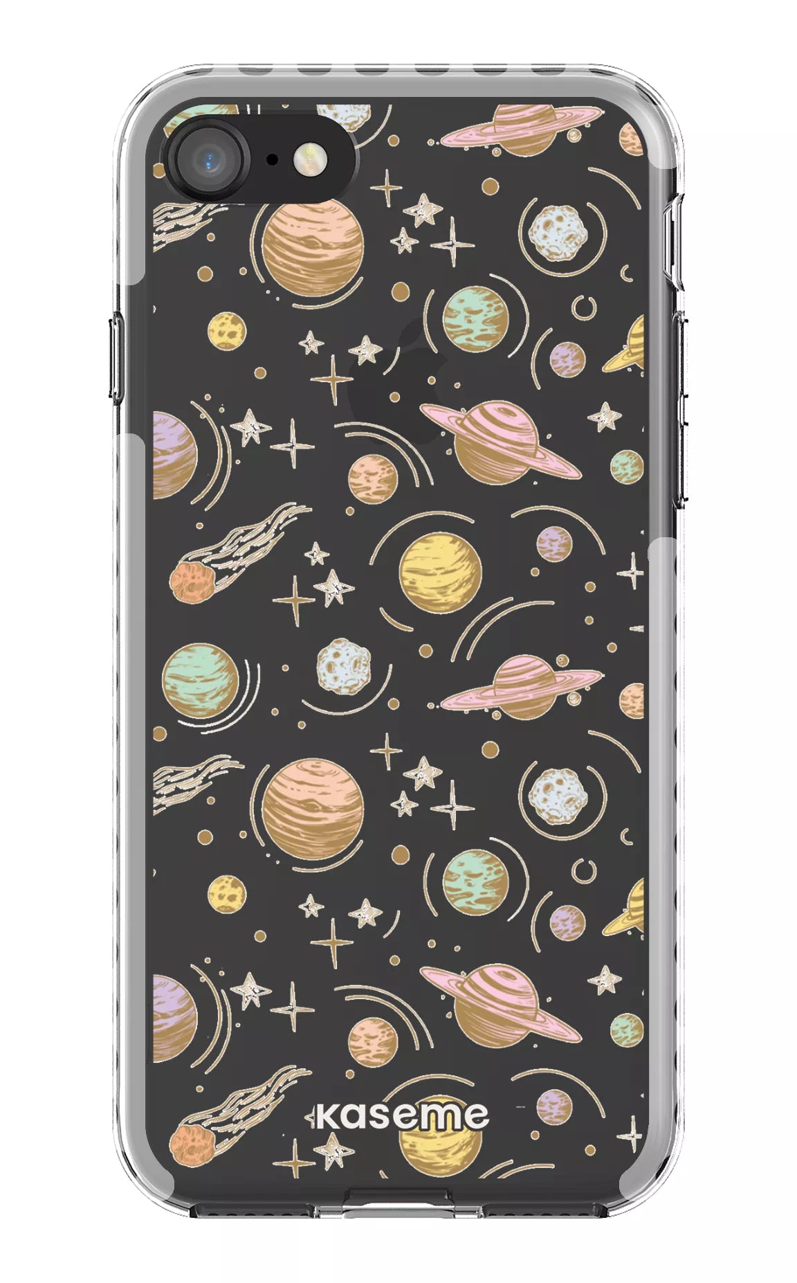 iPhone 8 Clear Case - White Solar Clear Case -