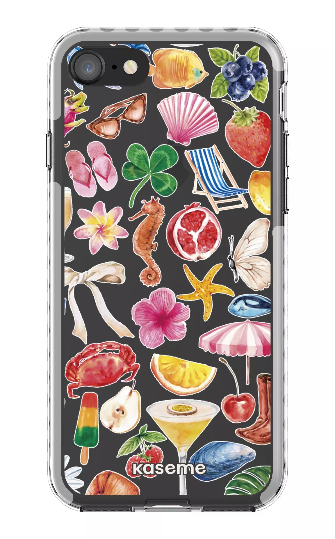 iPhone 8 Clear Case - White St-Tropez Clear Case -