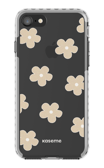 iPhone 8 Clear Case - White Woodstock Beige Clear Case -