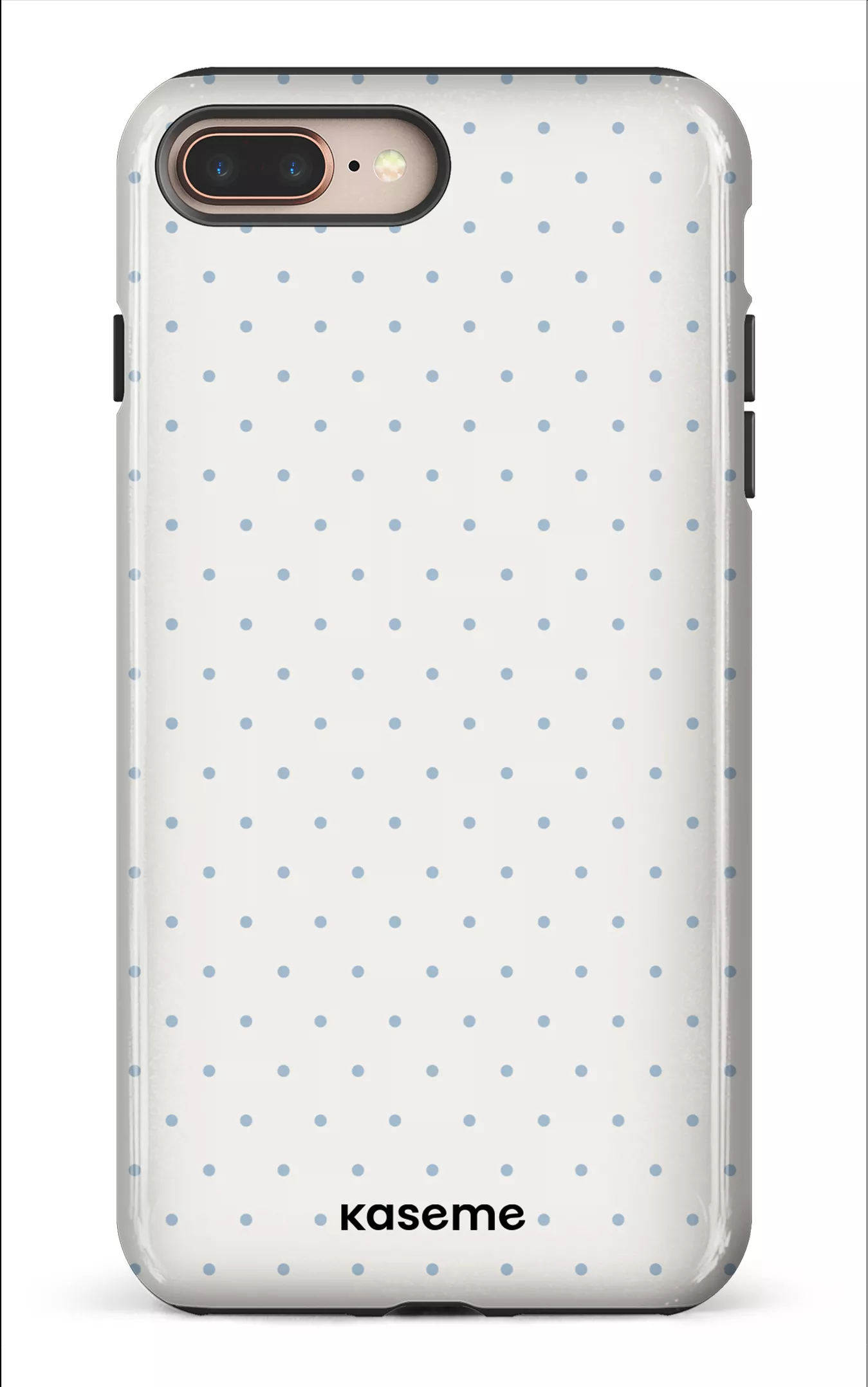 iPhone 8 Plus Tough Ditsy White & Blue -