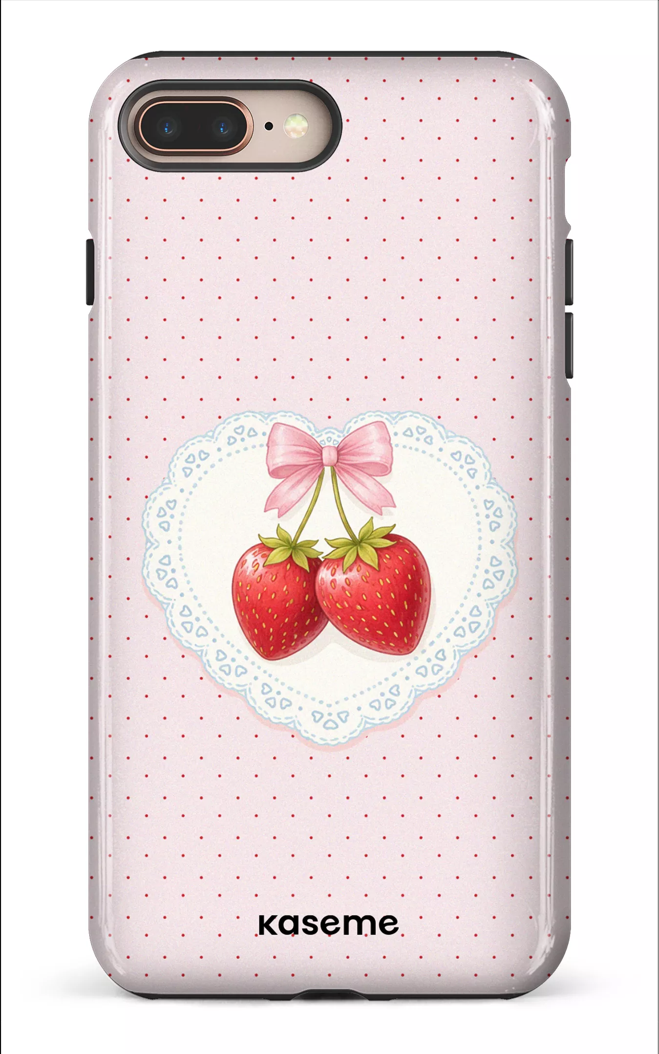 iPhone 8 Plus Tough Fresa Lace Pink -
