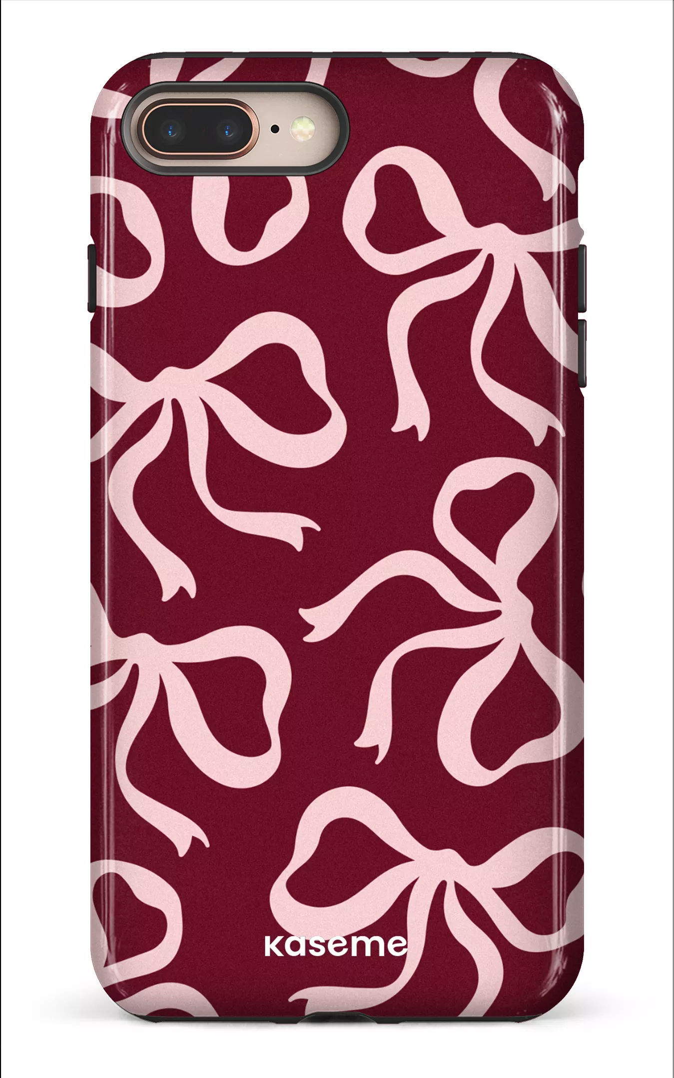 iPhone 8 Plus Tough Lace Burgundy & Pink -