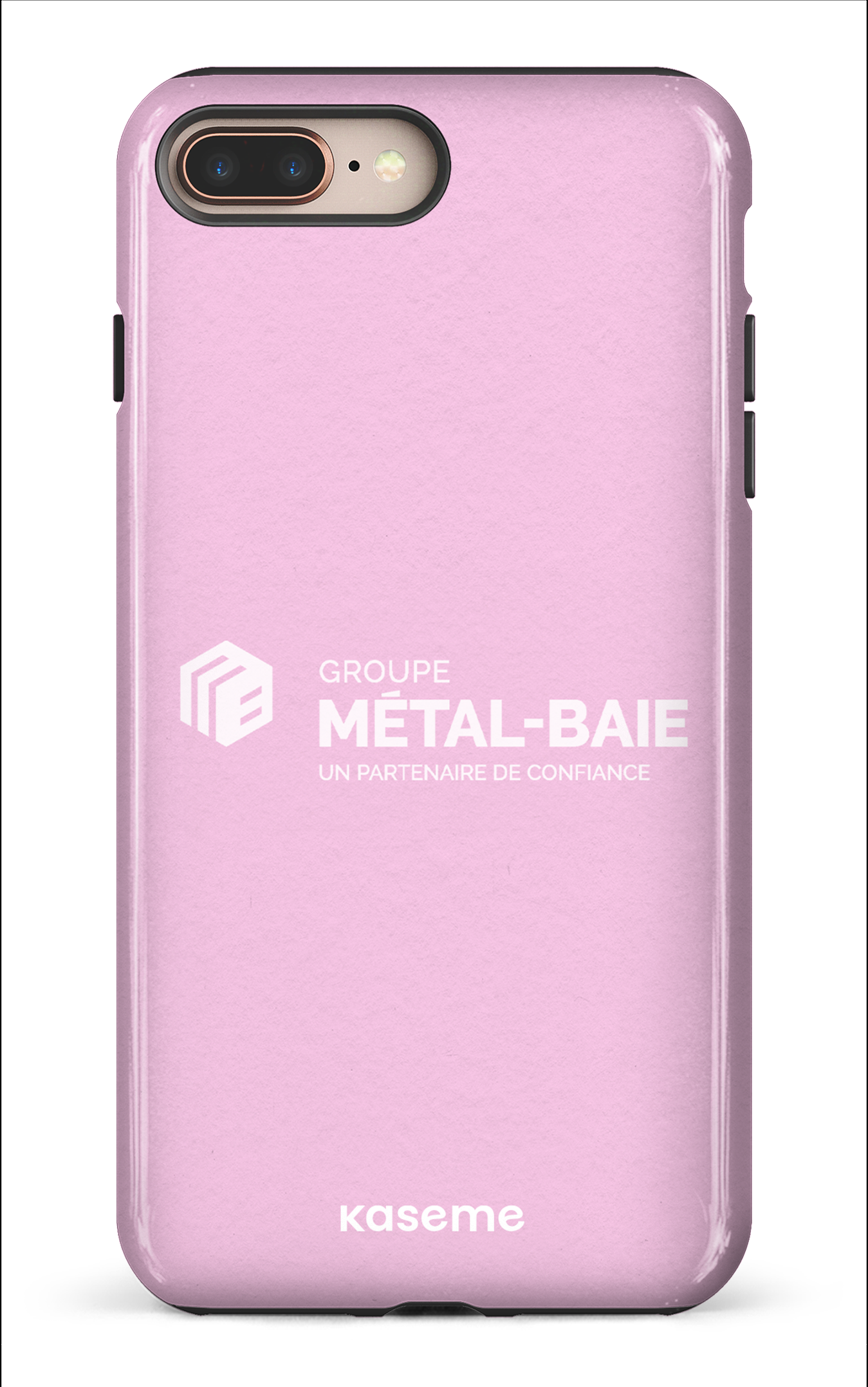 iPhone 8 Plus Tough Métal-Baie Rose -
