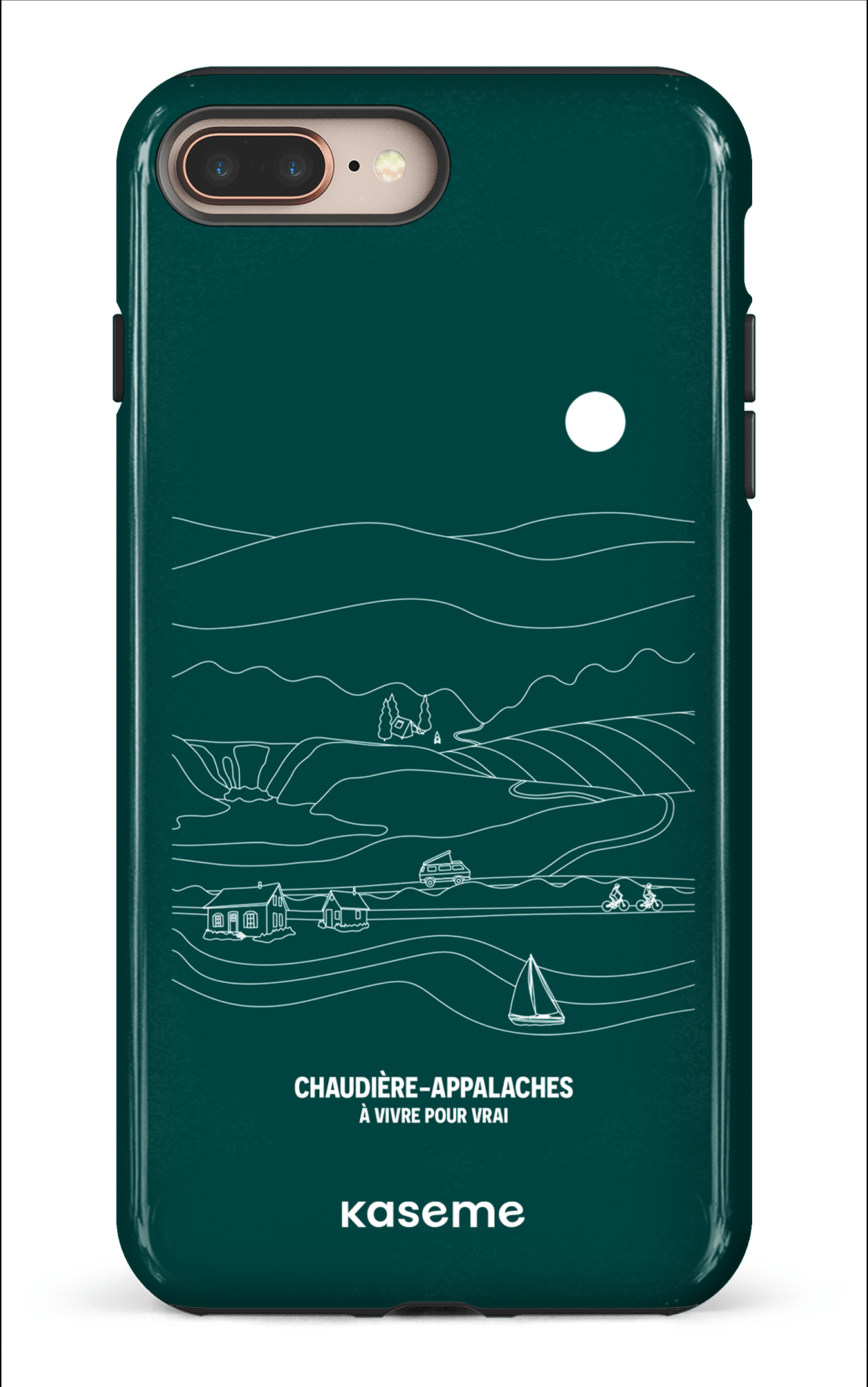 iPhone 8 Plus Tough Paysage Line Art par TCA -