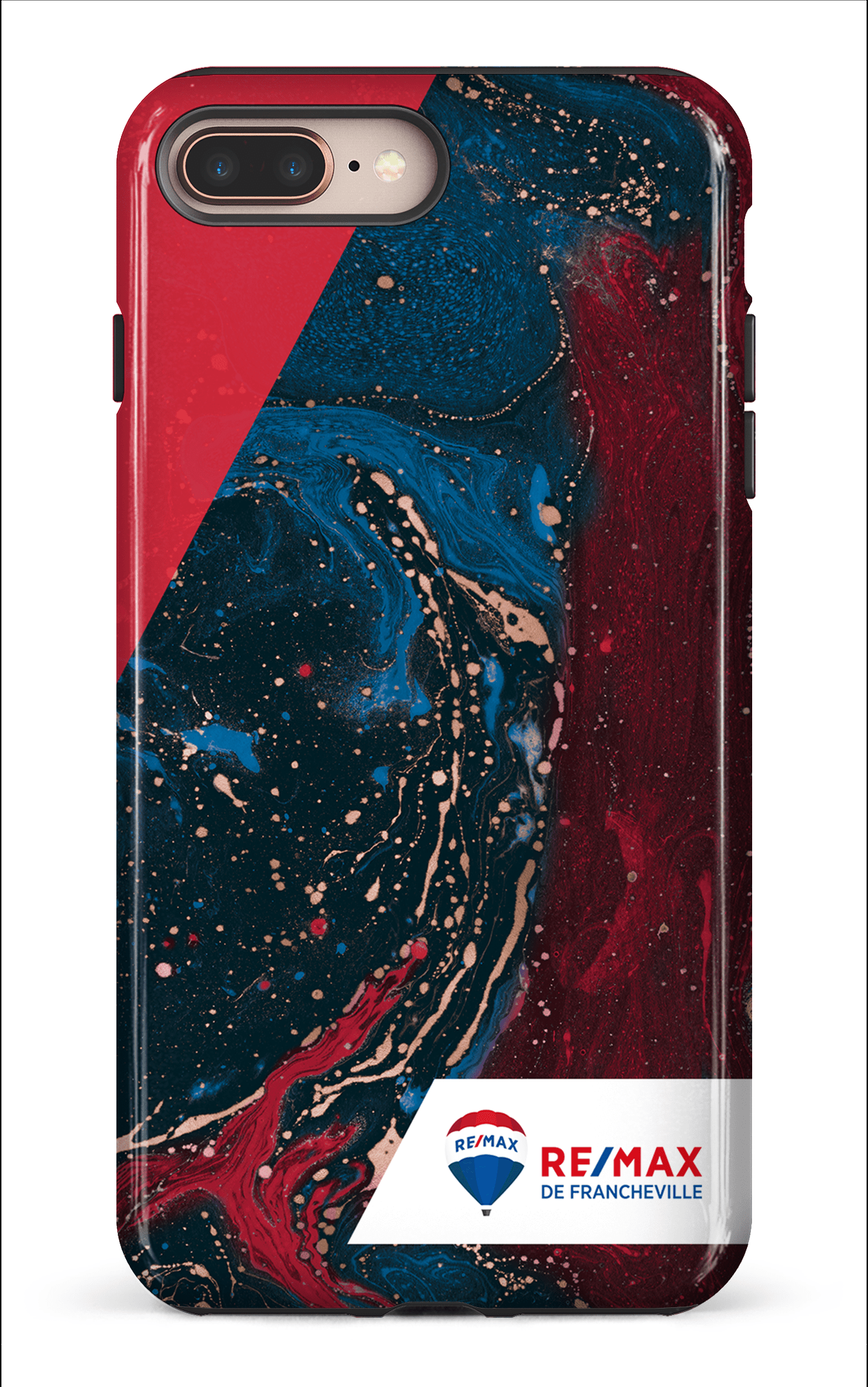 iPhone 8 Plus Tough Peinture marbrée sombre de Francheville -