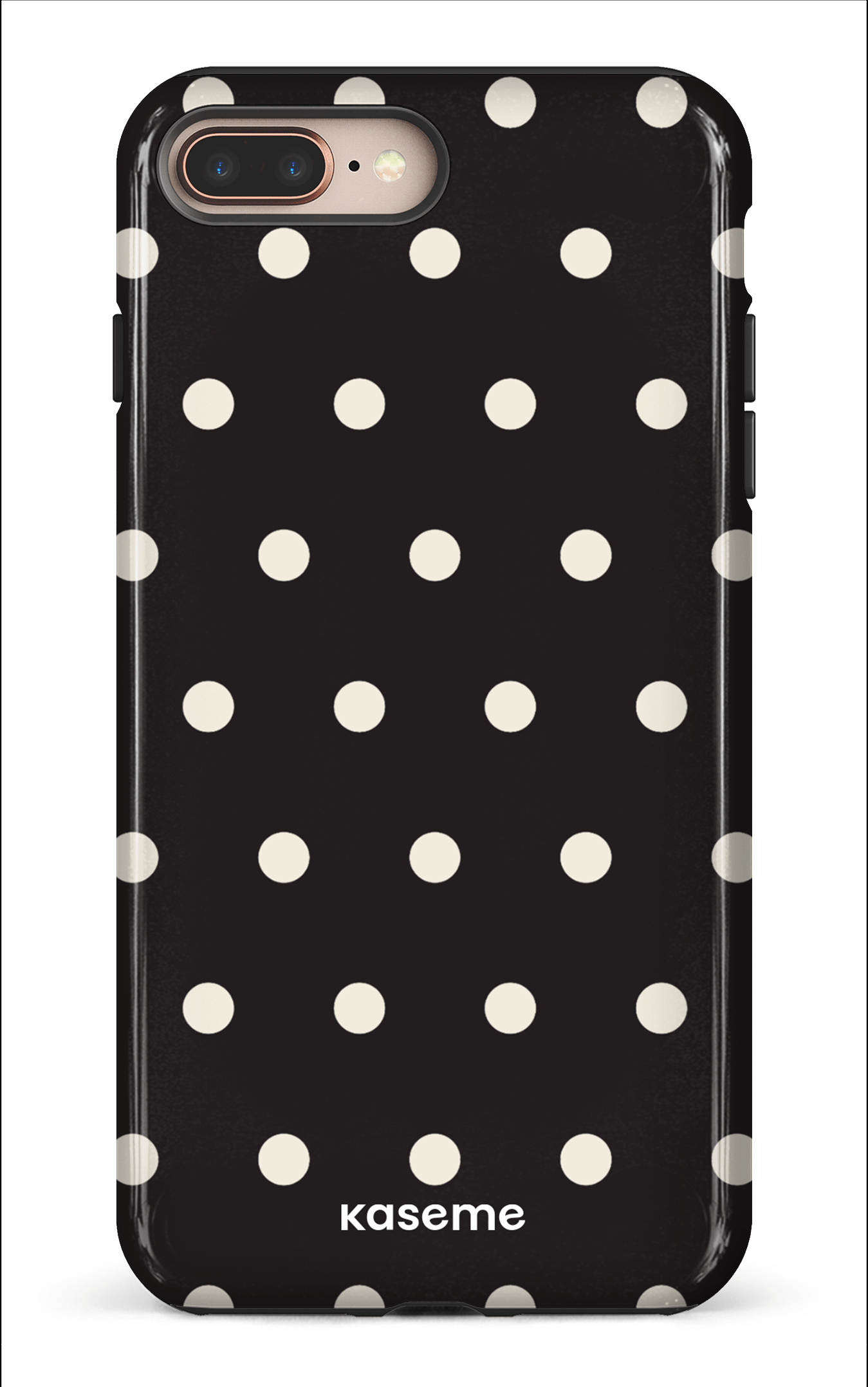 iPhone 8 Plus Tough Polka Black -