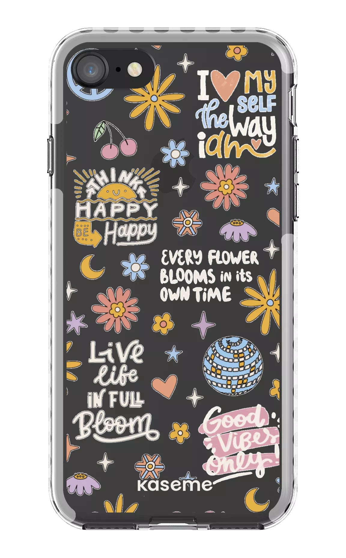 iPhone SE Clear Case - White Candid Clear Case -