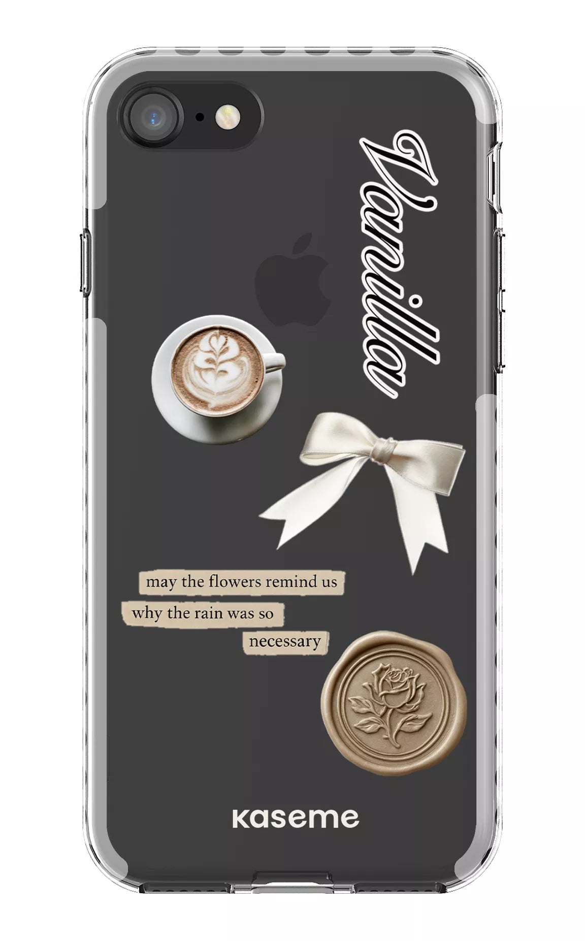 iPhone SE Clear Case - White Cashmere Clear Case -