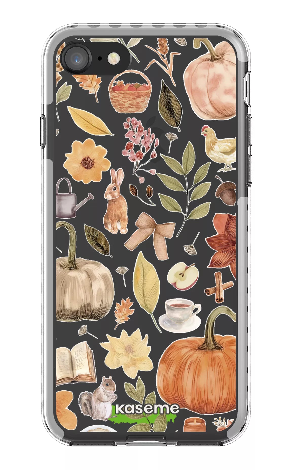 iPhone SE Clear Case - White Harvest Hues Clear Case -