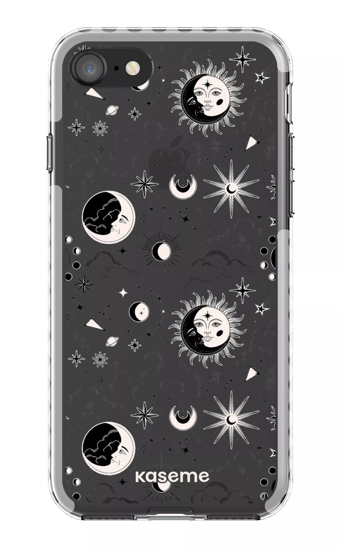 iPhone SE Clear Case - White Milky Way Black Clear Case -