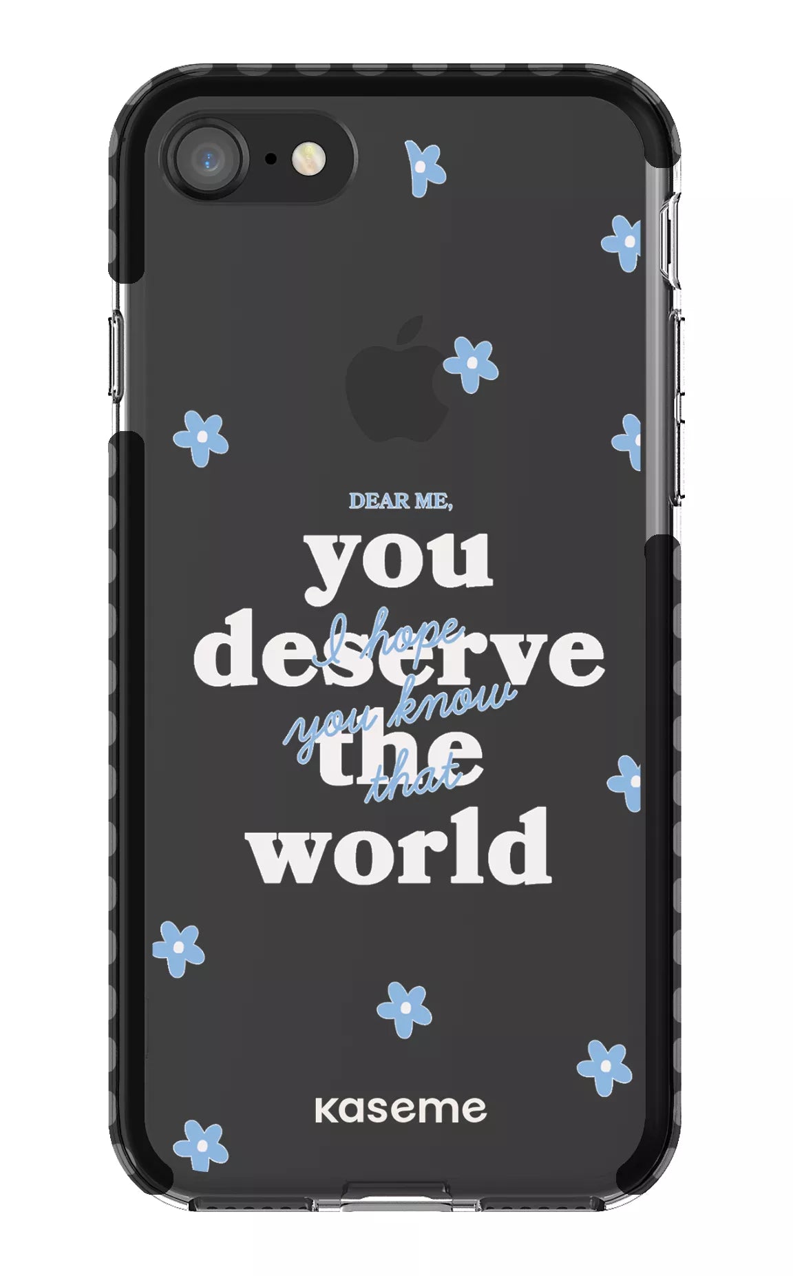 iPhone SE Clear Case Black Dear Me Clear Case -