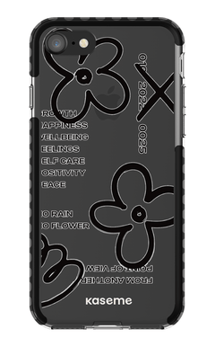 iPhone SE Clear Case Black Feelings black Clear Case -