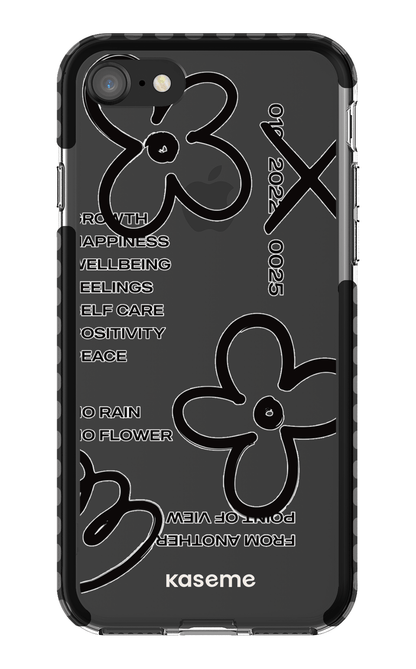 iPhone SE Clear Case Black Feelings black Clear Case -