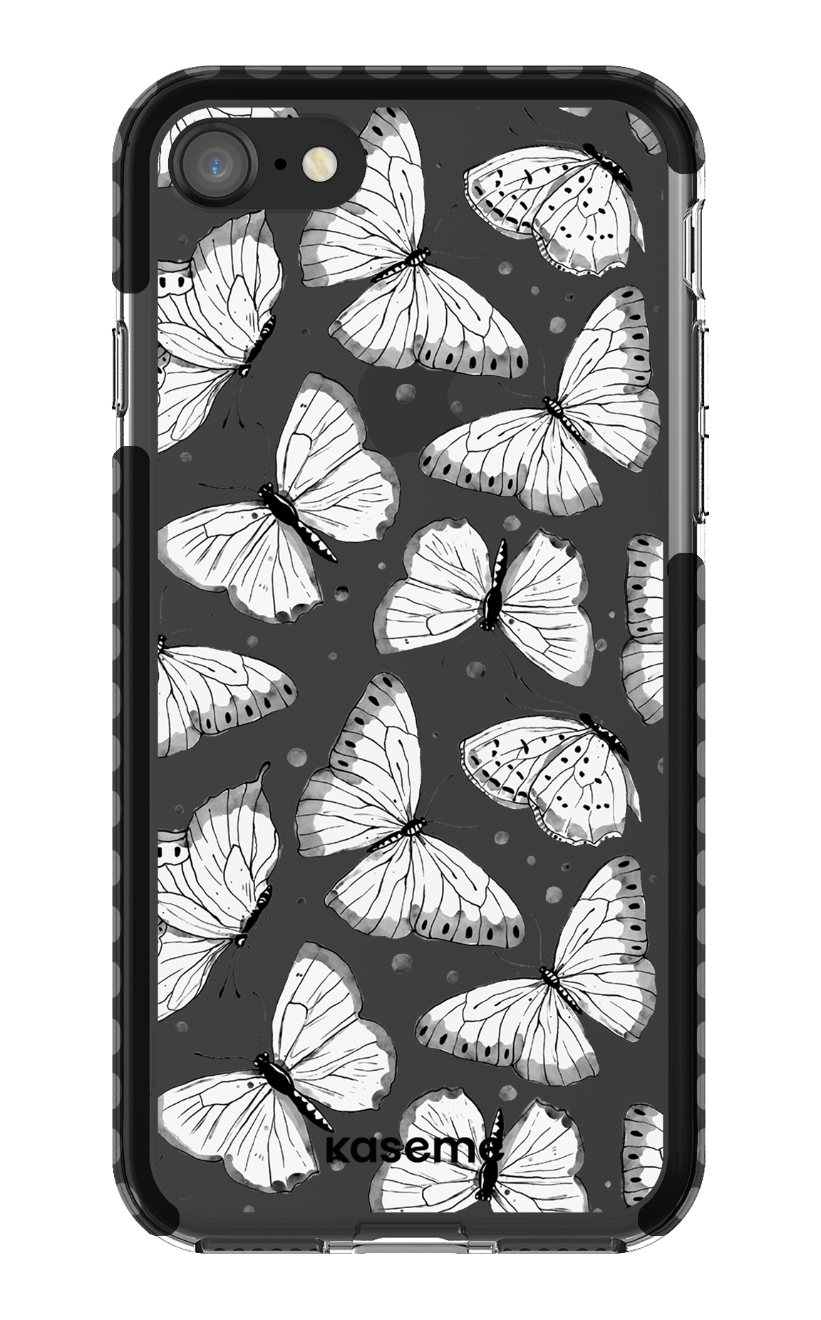 iPhone SE Clear Case Black Float Clear Case -