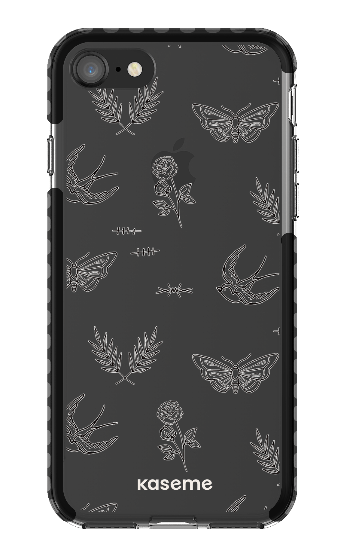 iPhone SE Clear Case Black Ink Clear Case -