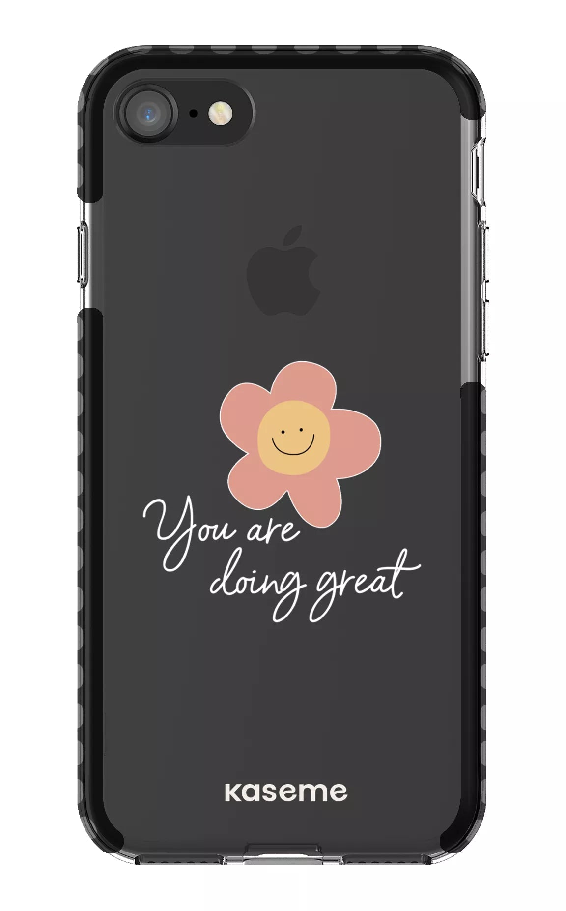 iPhone SE Clear Case Black Keep going Clear Case -