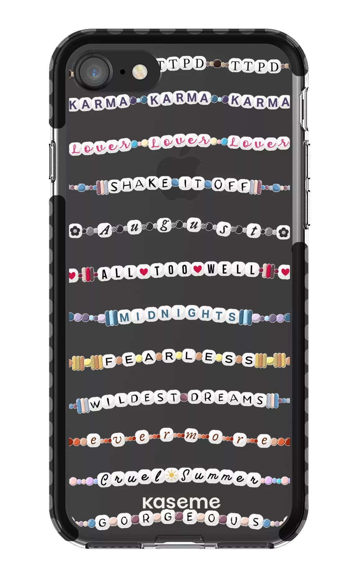 iPhone SE Clear Case Black Love Story Clear Case -