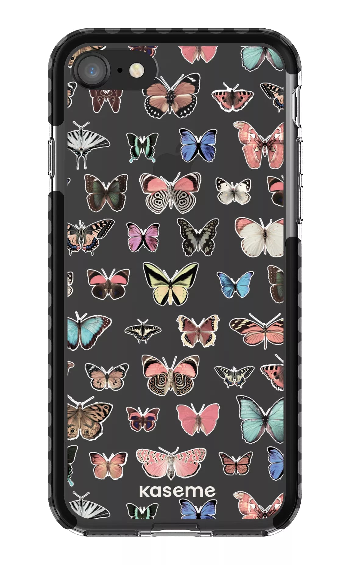 iPhone SE Clear Case Black Paloma Clear Case -