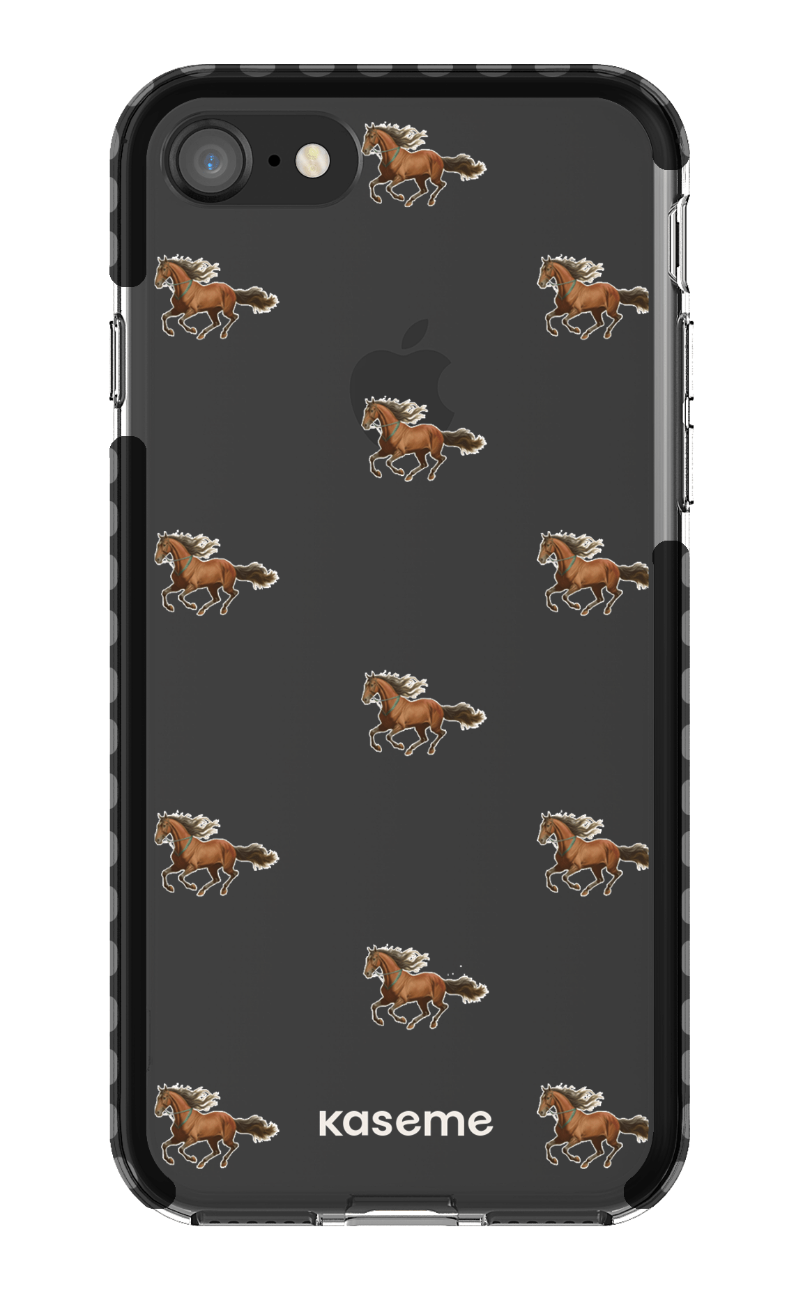 iPhone SE Clear Case Black Saddle Clear Case -