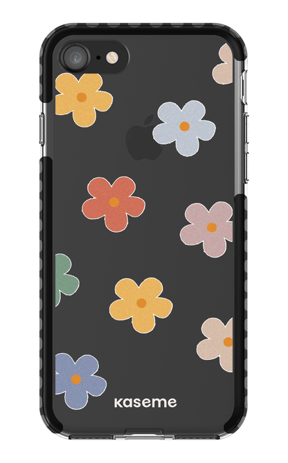 iPhone SE Clear Case Black Woodstock Big Clear Case -