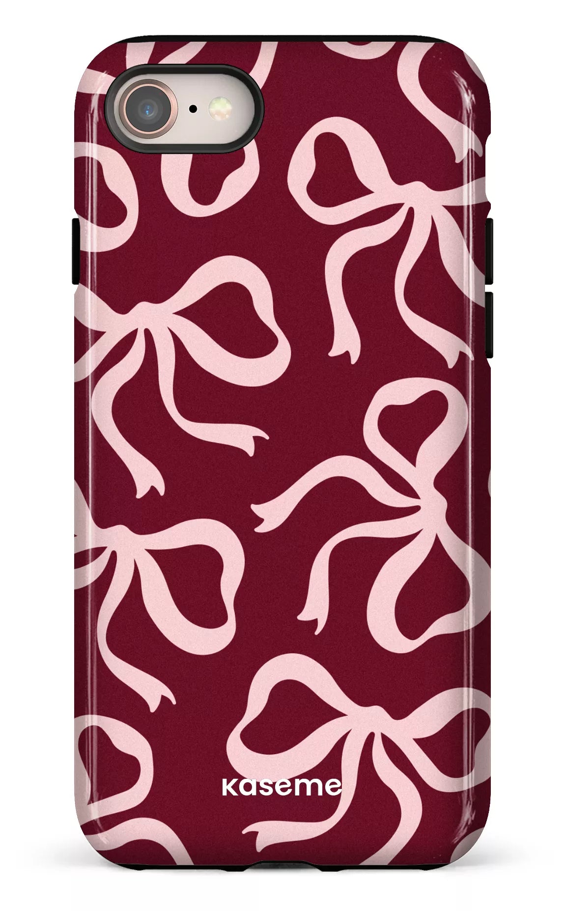 iPhone SE Tough Lace Burgundy & Pink -