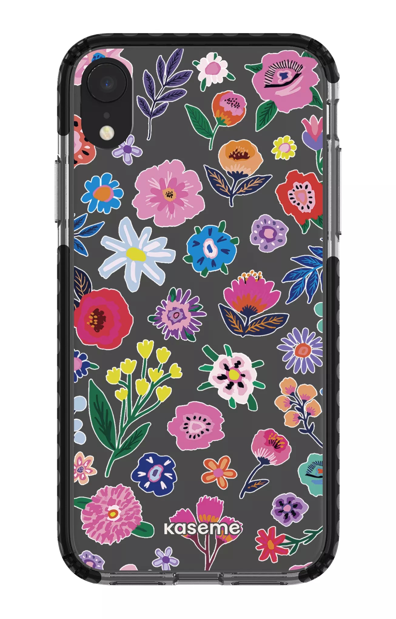 iPhone XR Clear Case - Black Aura Clear Case -