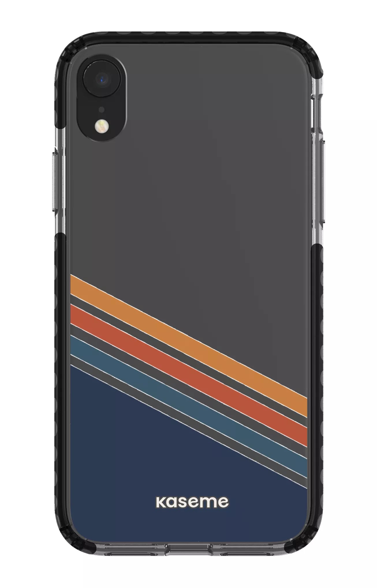 iPhone XR Clear Case - Black Bitter Clear Case -