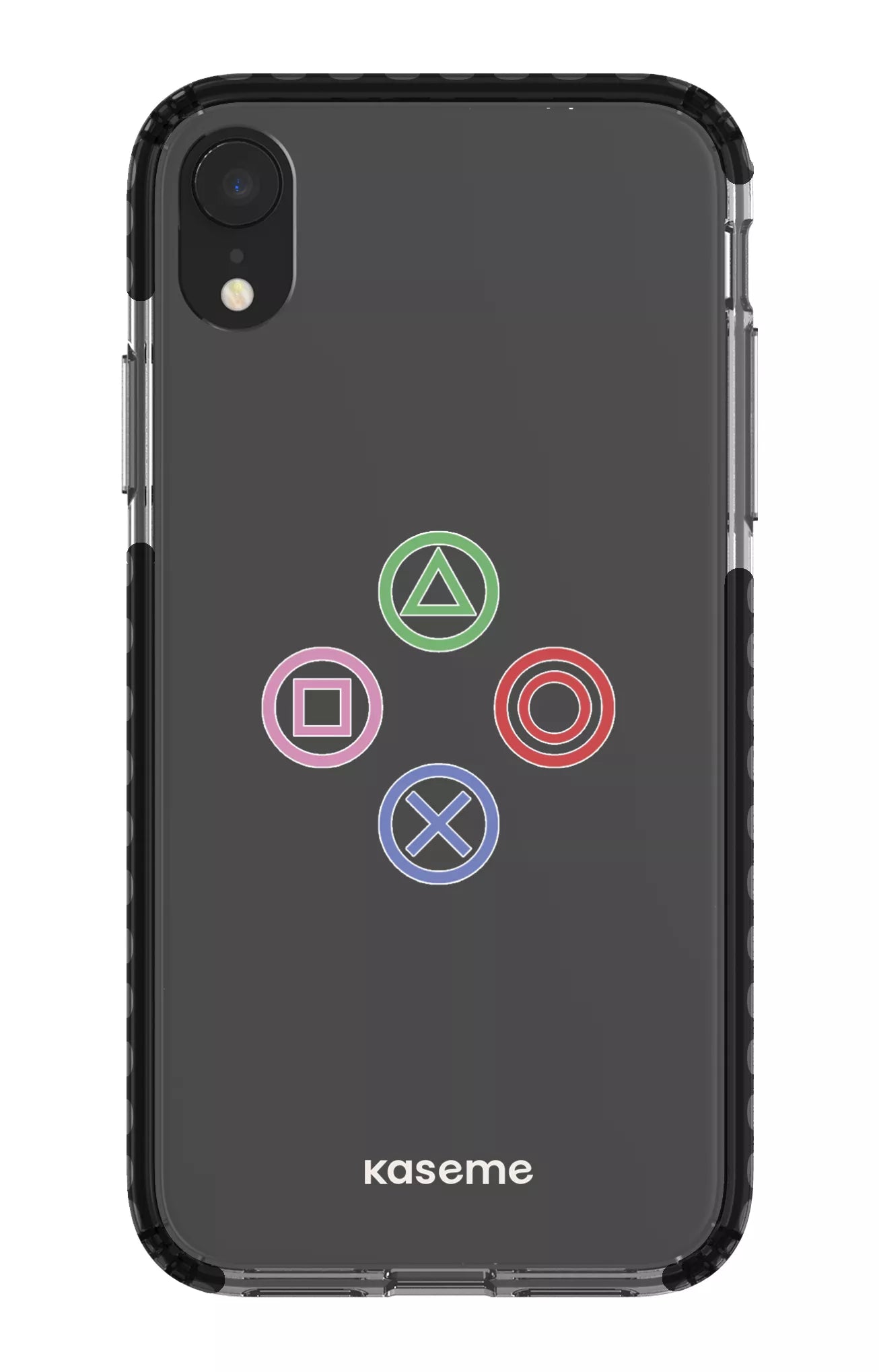 iPhone XR Clear Case - Black Console Clear Case -