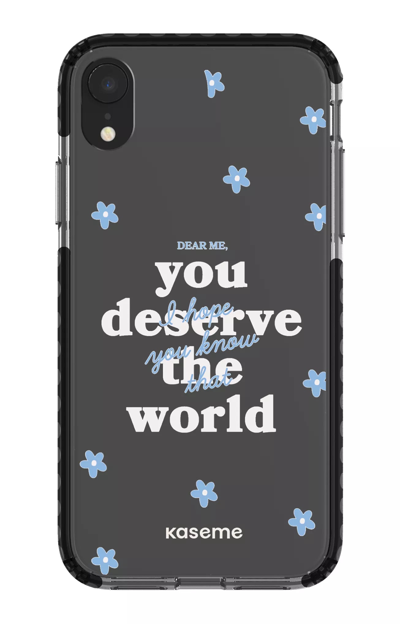 iPhone XR Clear Case - Black Dear Me Clear Case -