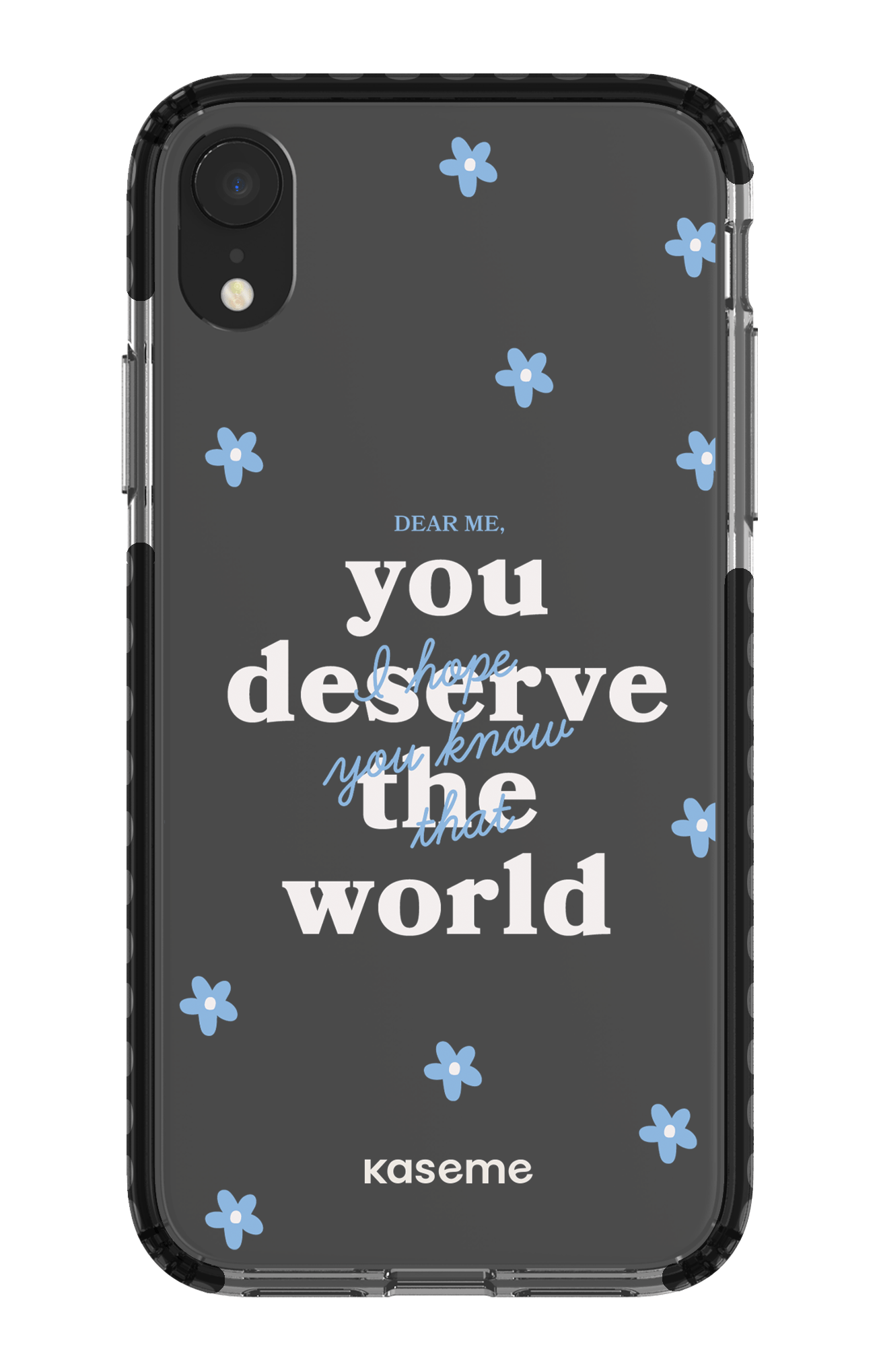 iPhone XR Clear Case - Black Dear Me Clear Case -