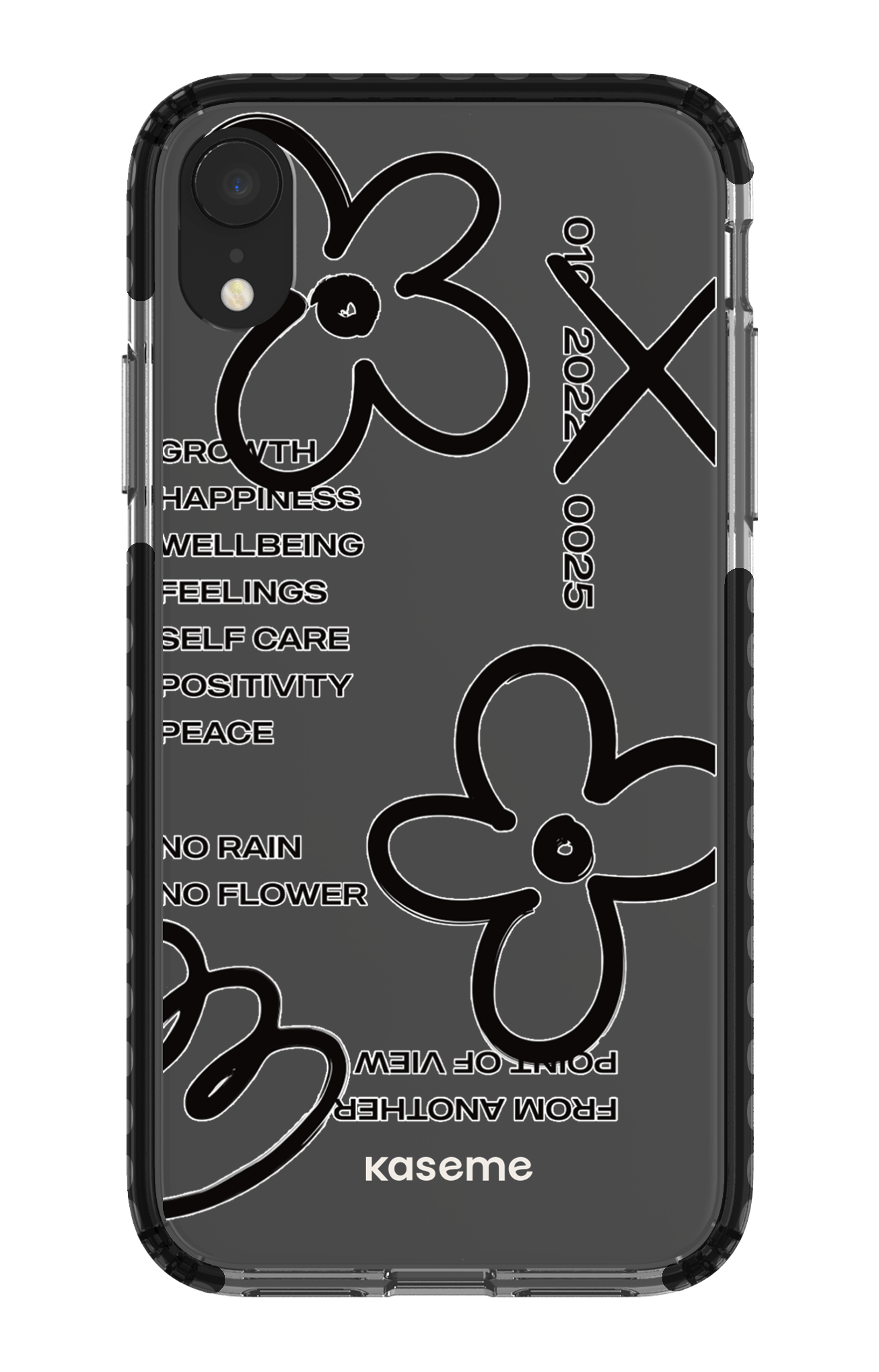 iPhone XR Clear Case - Black Feelings black Clear Case -