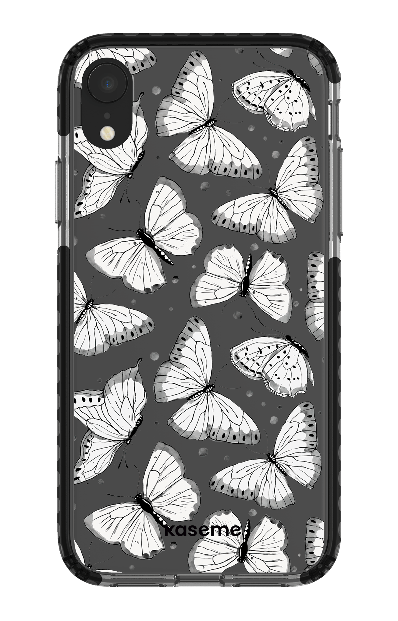 iPhone XR Clear Case - Black Float Clear Case -