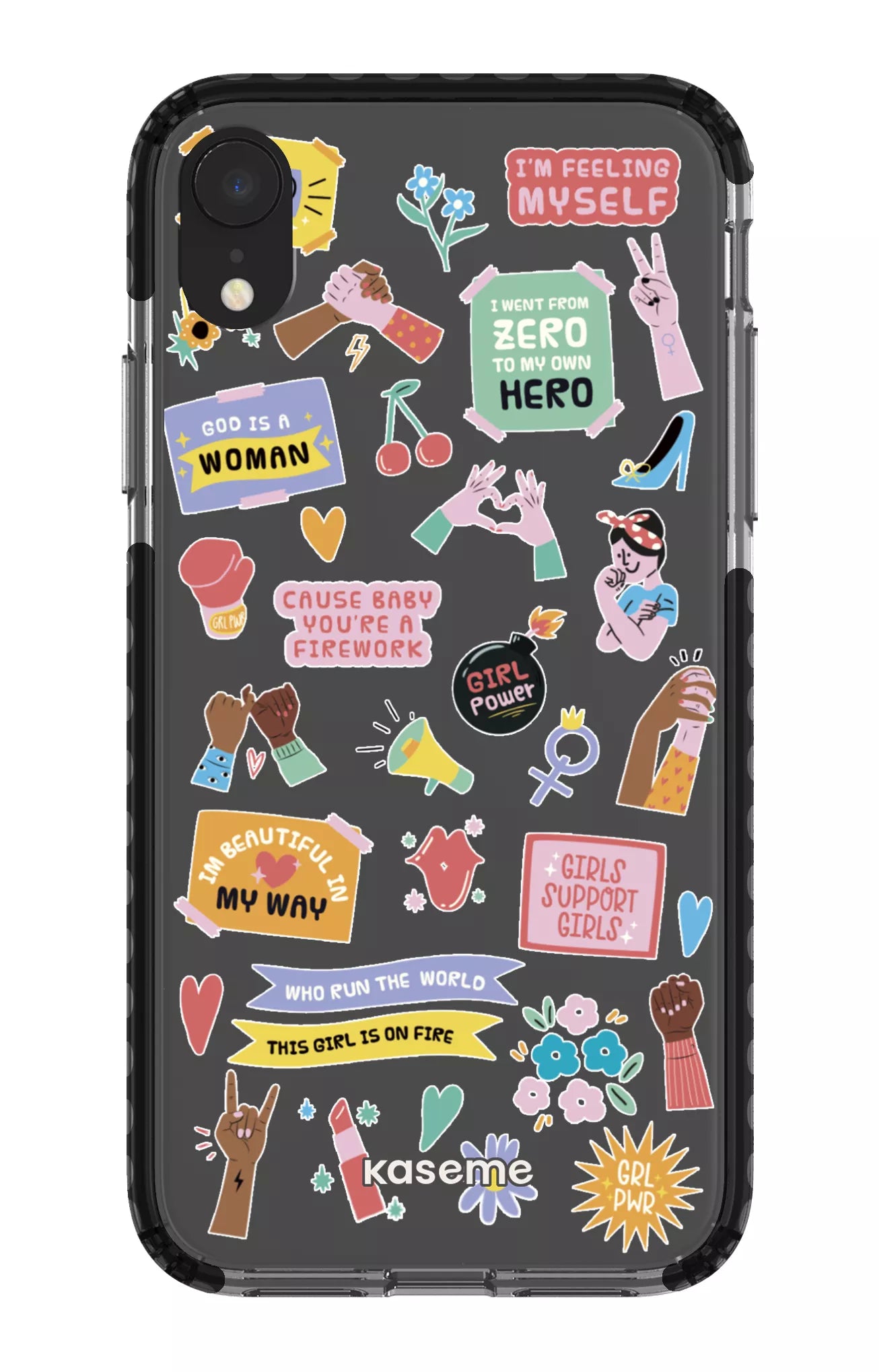 iPhone XR Clear Case - Black Girl Boss Clear Case -